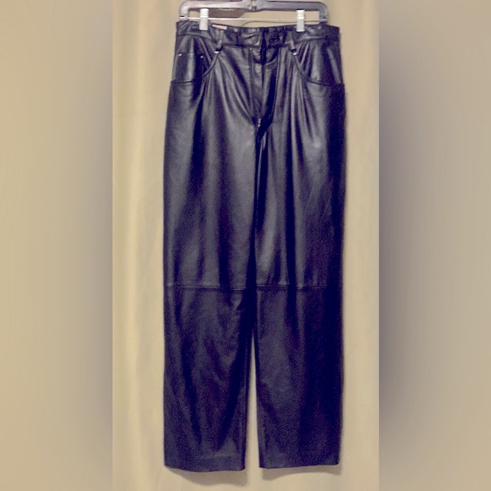 Wilsons The Leather Experts M.Julian Black Carpenter Style Jean Style Pants M 32